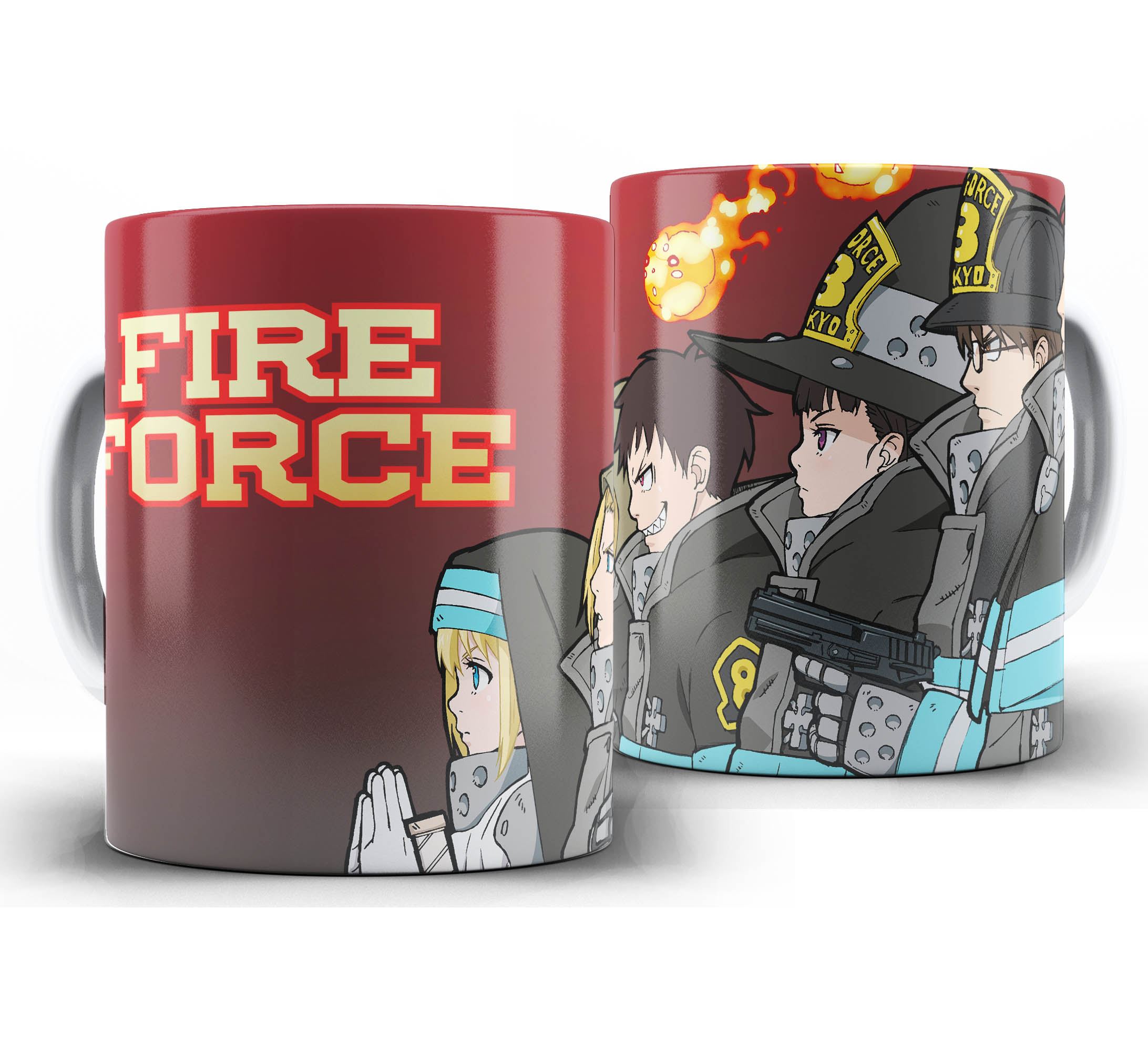Caneca Anime - Fire force - Força Especial